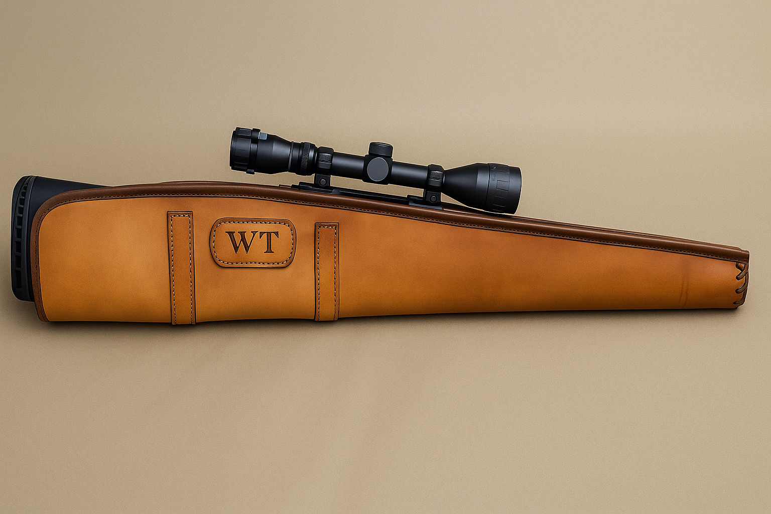 Open Top Rifle Scabbard   "Tan"