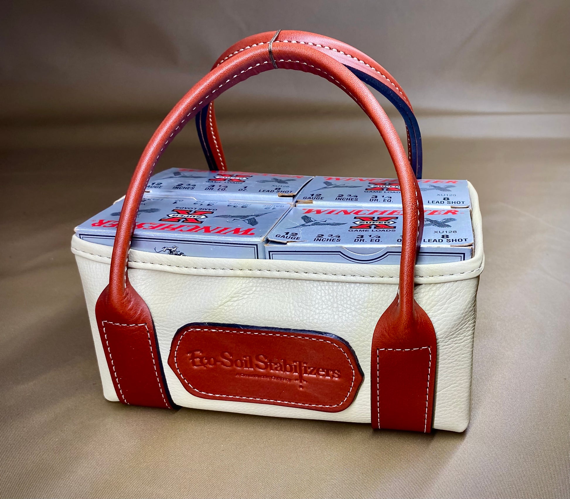 Leather Shotshell carrier 4 box