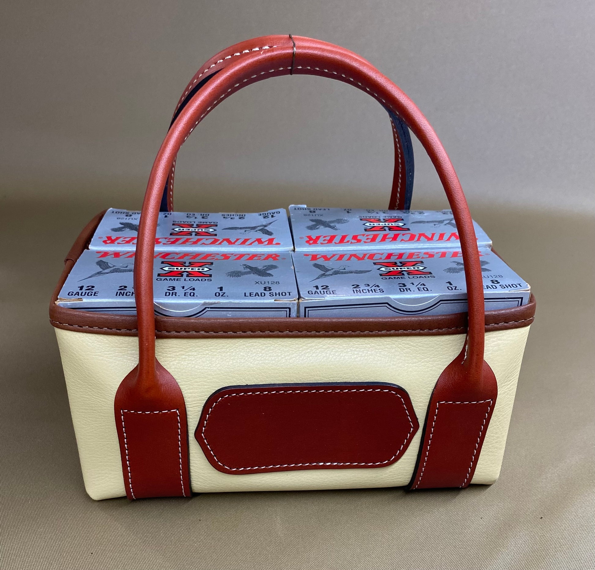 Leather Shotshell carrier 4 box