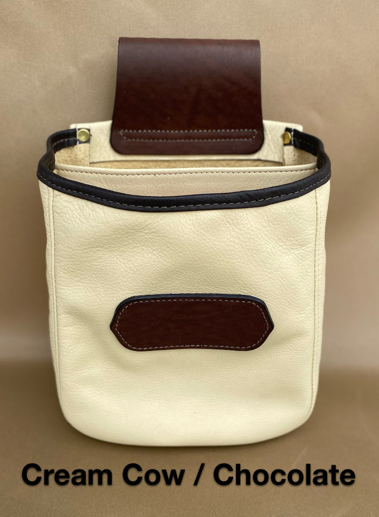 Skeet / Shell Bag Cream Cow/ Chocolate