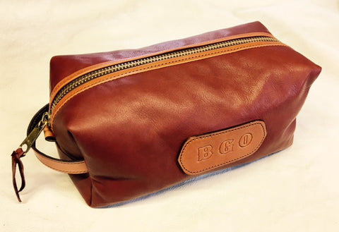 Leather Dopp Bag , Shave Bag